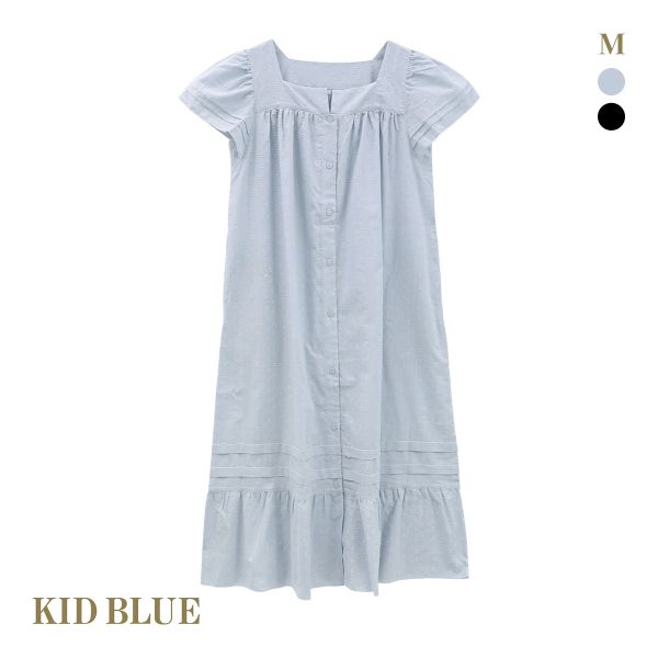 キッドブルー 25カットドビーコットン 半袖 ワンピース ルームウェア パジャマ KID BLUE