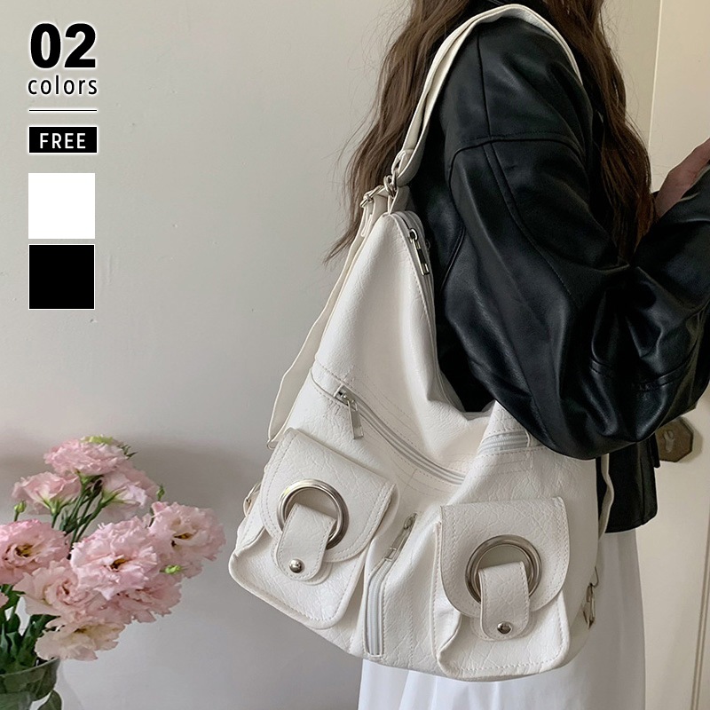 [迅速な配達][限時割!引!]ショルダーバッグ 2way リュック トートバッグ レディース ショルダー トート リュックサック かばん a4サイズ 大容量 軽量 ダブルリング 肩掛けバッグ リュック