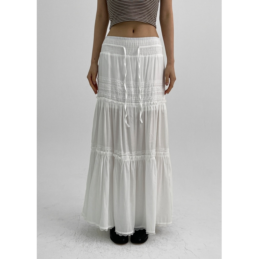 ブラックアップトドリーカンカンロングスカート