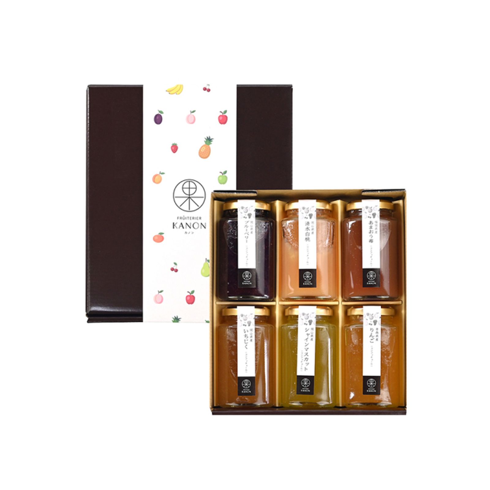 フリュテリーカノン KANON 国産コンフィチュール 6本アソート ゼリー ギフト×1個