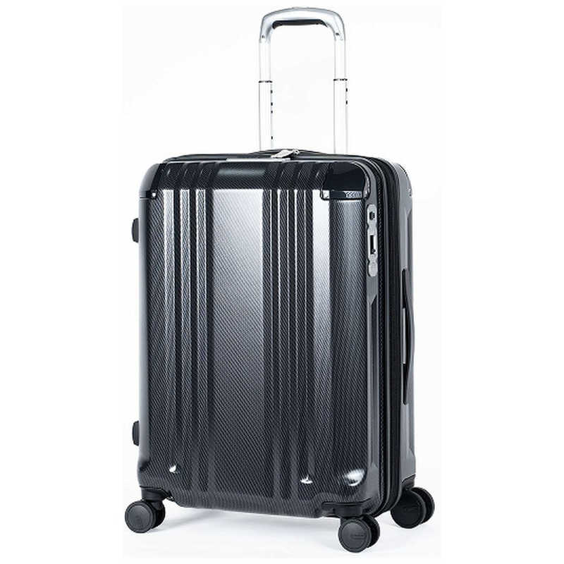 A.L.I　スーツケース ジッパータイプ 宿泊目安：4～6日間 52L 拡張機能搭載 前輪ストッパー ダブルホイールキャスター ウェーブBK　ALI-089-22W