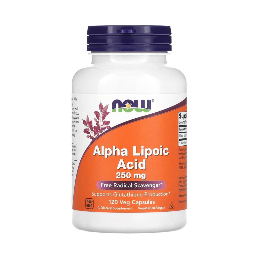 NOW Foods アルファリポ酸 250mg 120野菜カプセル