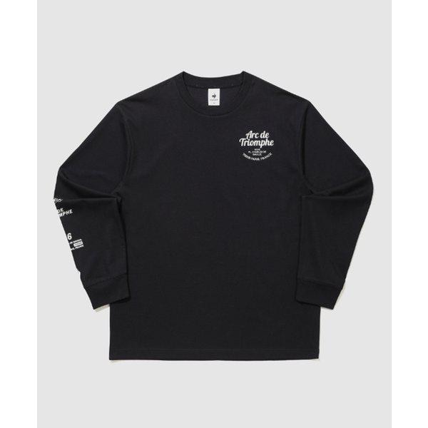 ヘリテージグラフィックルーズ長袖Tシャツ B1 QQ323LRL84 BLK VBL WMG