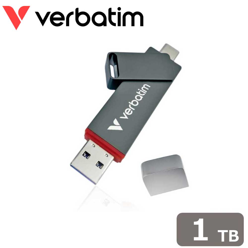 Verbatimバーベイタム 【国内正規品】Verbatim スティック型 USB SSDドライブ Dual QuickStick USB-C ＆ USB-A 3.2 Gen 1 (1TB) 32