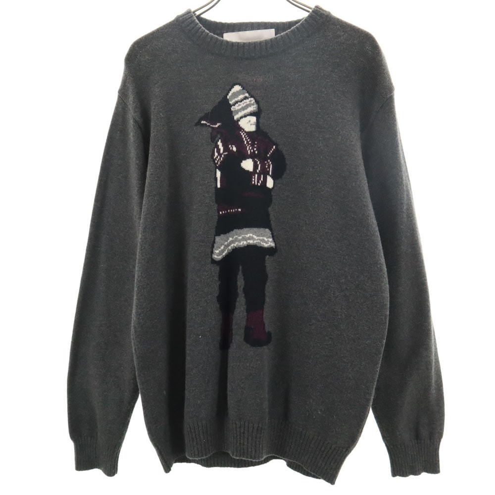 2018AW WM1873601 長袖 セーター 1 チャコールグレー ニット メンズ