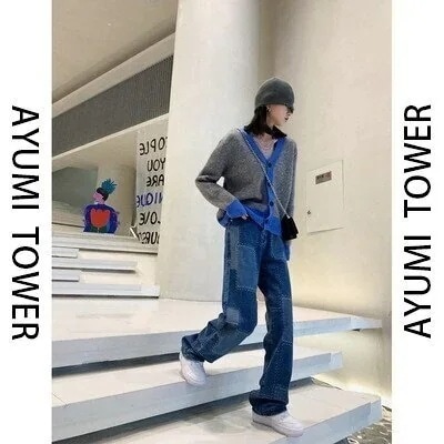 デニムパンツ ワイドパンツ 接触冷感ボトムス ジョガーパンツ デニムパンツテ一パ一ドパンツ 日韓ウエストゴムパンツ ハイウエストパンツ脚長効果スキニー