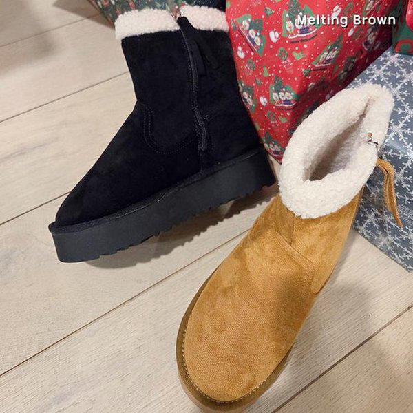 女性ブーツ裏起毛ショートブーツ SS50