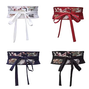 ヴィンテージドレス愛好家のためのエレガントな漢服ベルト伝統的な中国の刺繍鶴ドロップシップ