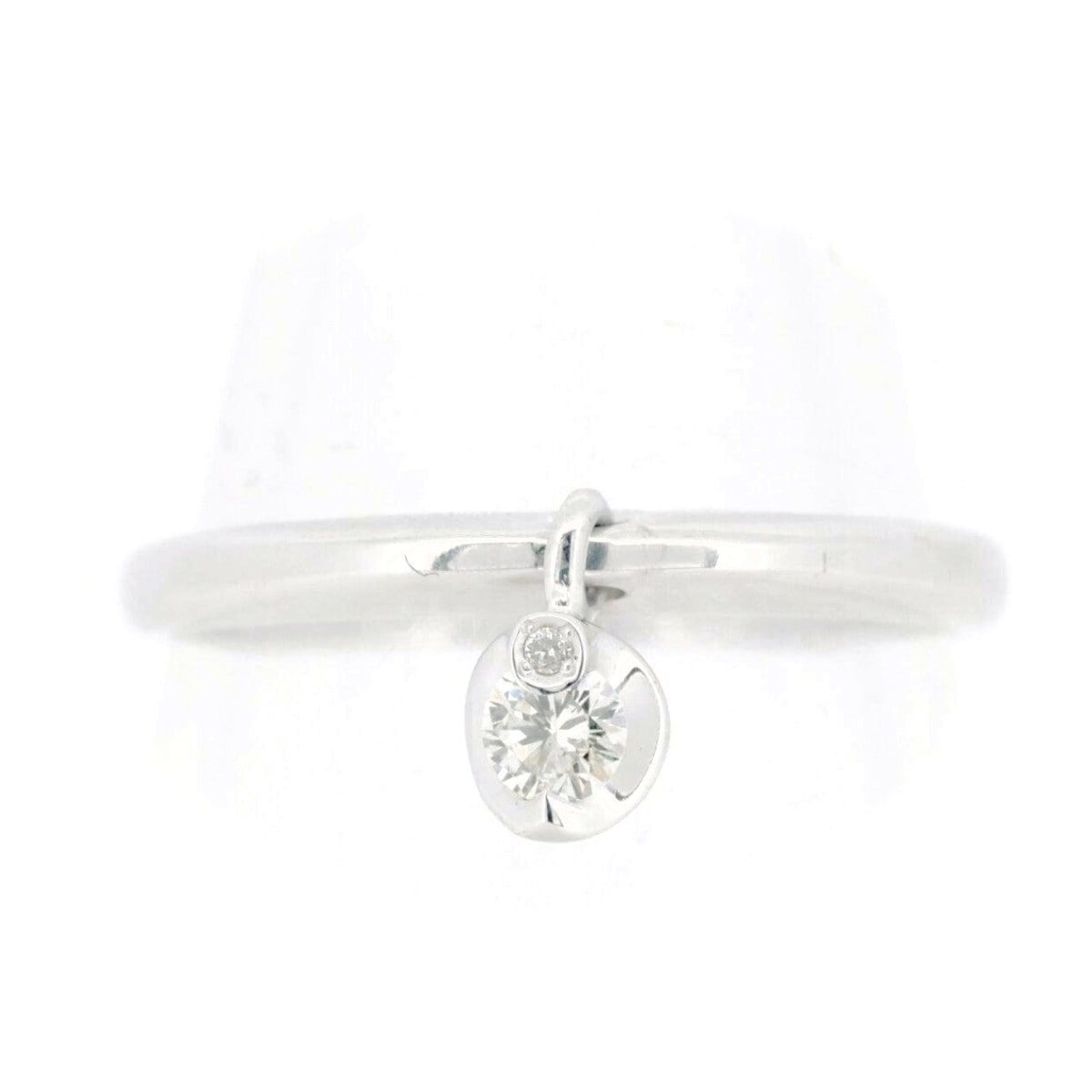 エステール ミルフローラ シネマストーリー ダイヤモンド リング 指輪 0.10ct 0.03ct 13号 k18WG(18金 ホワイトゴールド) 質屋出品