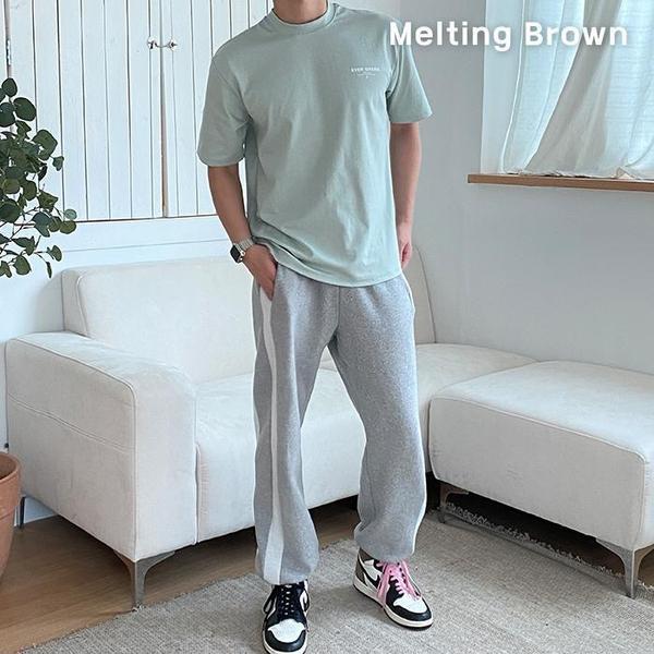男性オーバーフィット半袖Tシャツ男性ラウンドTシャツEG3
