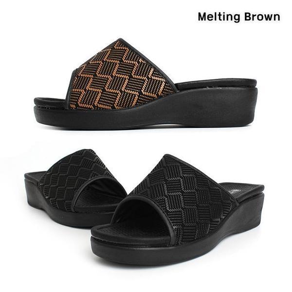 女性用デイリーハイヒールスリッパ オフィス用 4cm