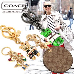 STAR WARSコラボ登場【COACH OUTLET】コーチ レザー キーホルダー キーリング バッグチャーム 【選べる13タイプ】