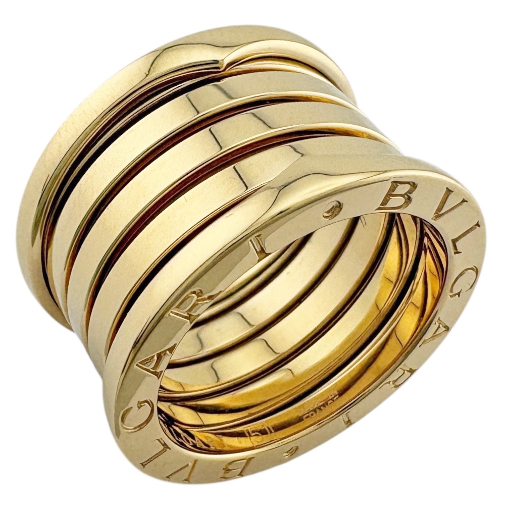 ブルガリ B-zero.1 ビーゼロワン 5バンド リング 指輪 10号 18金 K18イエローゴールド BVLGARI 中古 美品