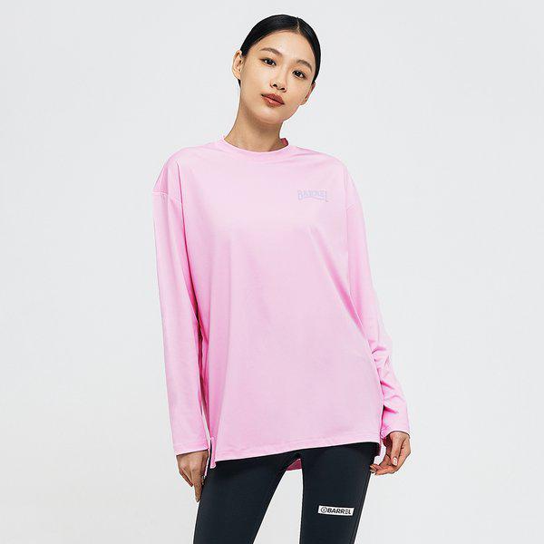 [] 女性 ロマンチックモーション ルーズフィット ラッシュガード ピンク (B4SWWRG003PNK)