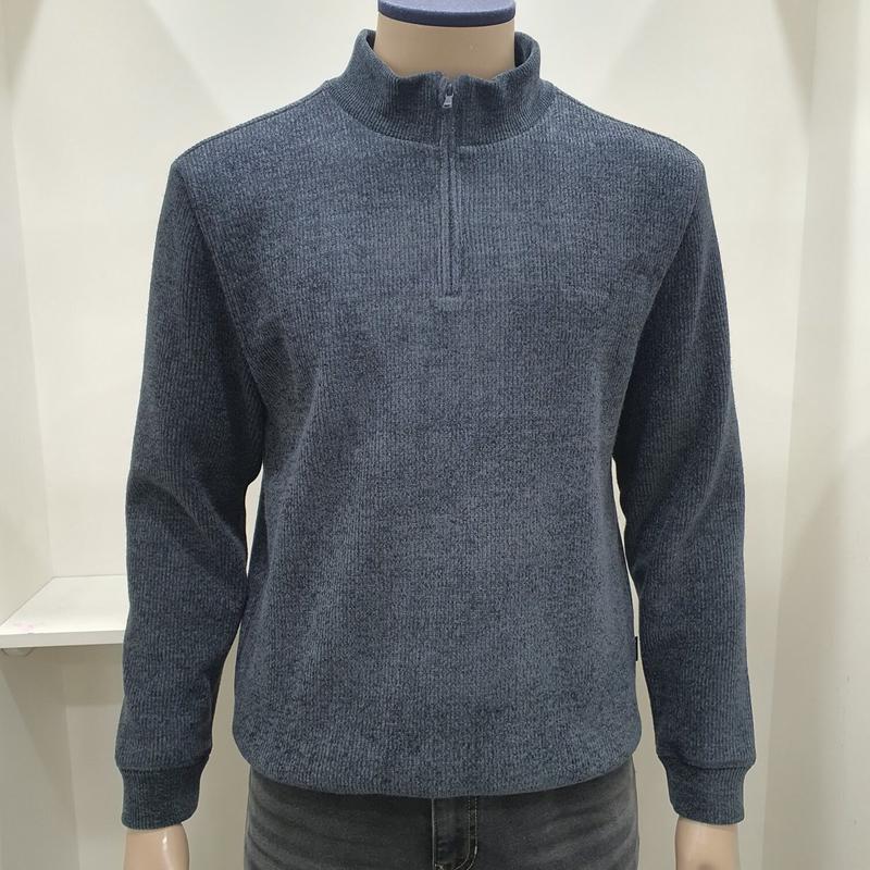 シェニール無地起毛ハーフジップニット CDAAAKW4363-98