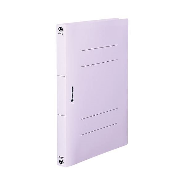 （まとめ） スマートバリュー PPフラットファイル厚綴A4S10冊 D080J-VL[x5セット]