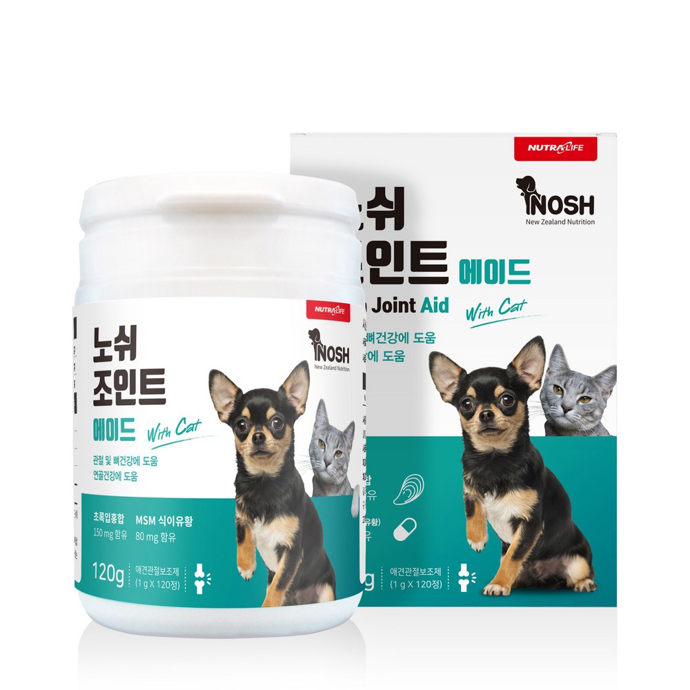 ニュートラライフノッシュジョイントエイドペット動物栄養剤関節健康1個