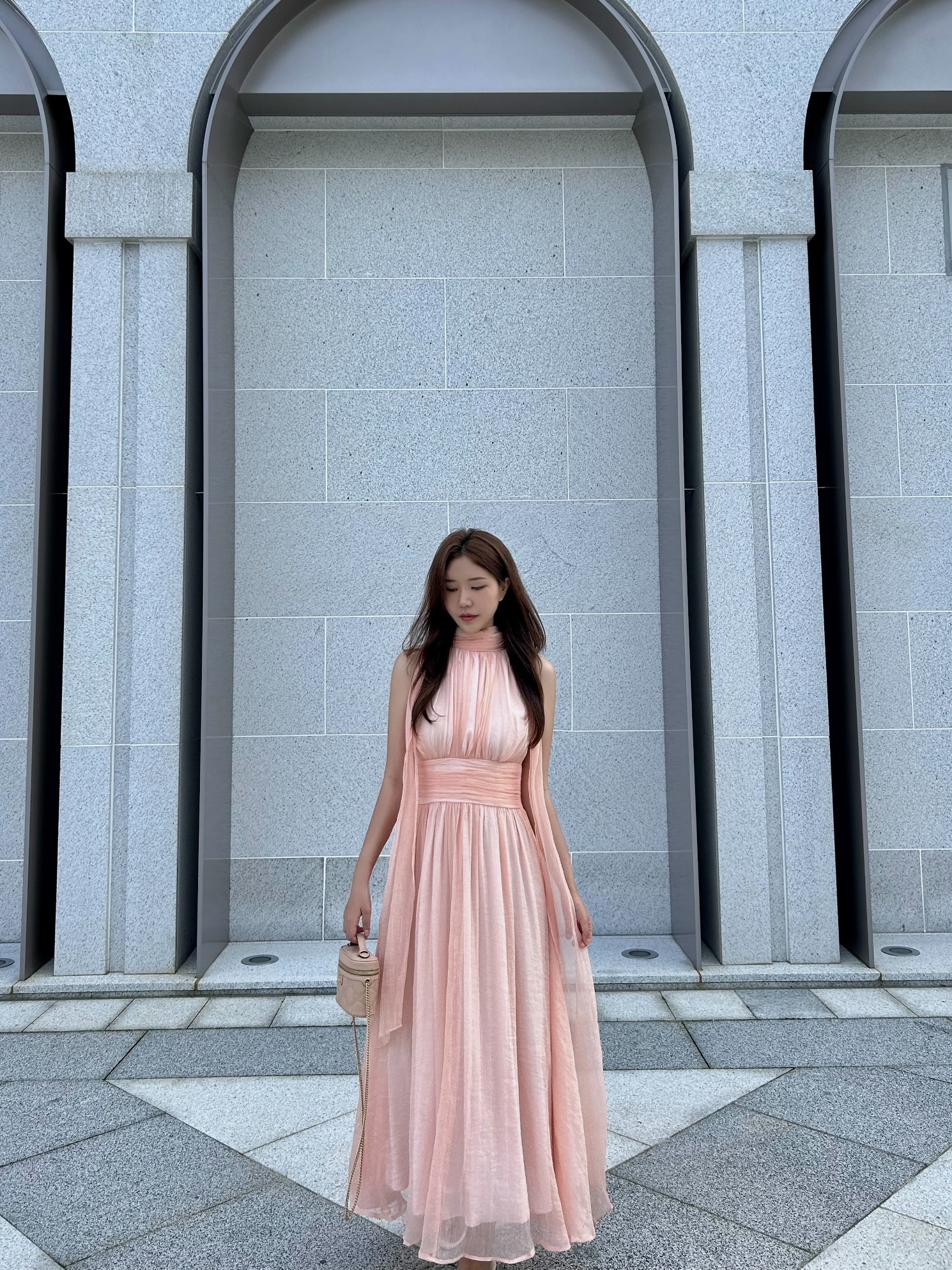 [MADE] ローズブロッサムロングスカーフワンピース 8,613円