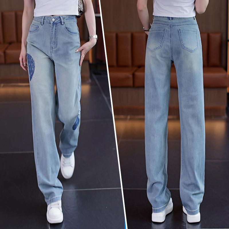 レディース ファッション おしゃれ テンセル ワイドレッグ パンツ 夏 薄手 涼しい ハイウエスト スリム パンツ ドレープ 肌 優しい ストレート レッグ パンツ
