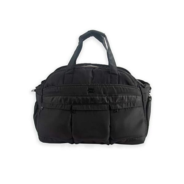 Lug Airbus Weekender Bag， Brushed Black， One Size 並行輸入品旅行バッグ