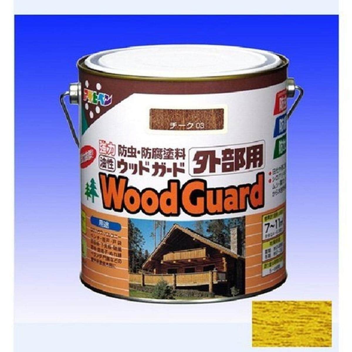 【在庫有即納】 アサヒペン 油性ウッドガード 外部用 1.6L パイン 15