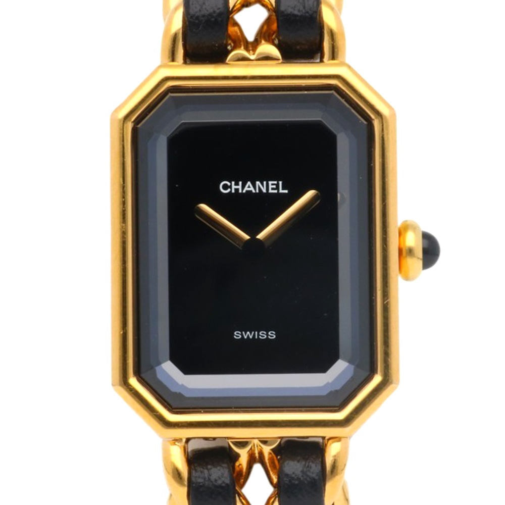 シャネル プルミエール S 腕時計 GP H0001 クオーツ 1年保証 CHANEL 中古
