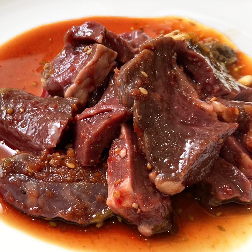 国産 黒毛和牛 ハツ 焼肉 味噌ダレ 1kg 国産ホルモン 牛ハツ ハート 心臓 タレ漬け 味噌だれ タレ漬け肉 黒毛和牛ハツ 焼き肉 BBQ