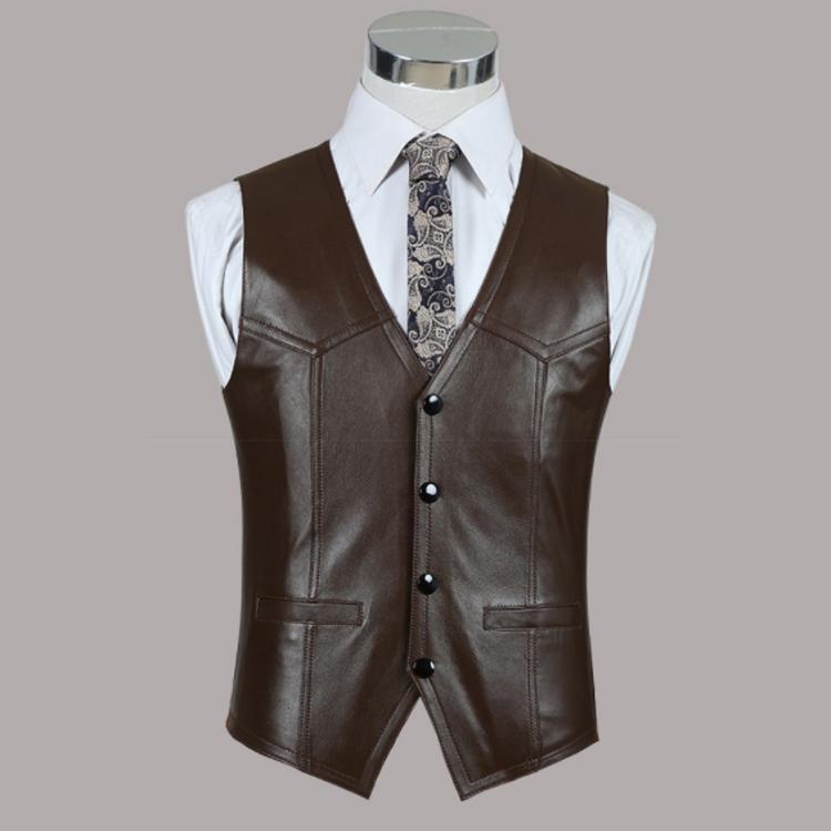 春夏秋冬　本革　ベスト　メンズ　レザーベスト　ジレベスト　羊革　ベスト前開き　チョッキ　バイク用ベスト　通勤　カジュアル　フォーマル 大きいサイズ