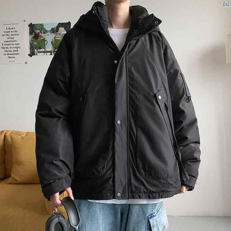 メンズ　ファッション　カジュアル アメリカン ファッション ベーカリー 冬 厚手 コットン 服 カジュアル スポーツ ジャケット