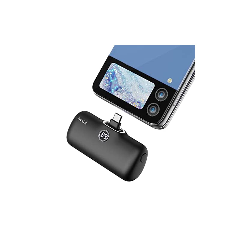 iWALK モバイルバッテリー 4500mAh 軽量 小型 typec コンパクト 急速充電 コネクター内蔵コードレスAndroid Samsung Galaxy/Nintendo Switch/Xp