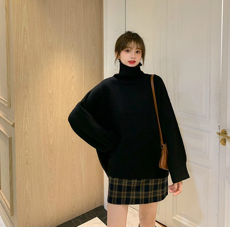 秋冬 カジュアル きれいめ 萌え袖 長袖 リブ袖 ハイゲージニット オーバーサイズ ニット トップス レディース