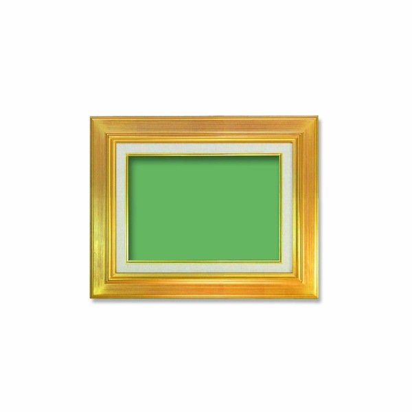( 油額 ) 油絵額 F3号 273×220mm ゴールド 油縁 キャンバス額 UVカットアクリル仕様 金の油絵額 額 額縁 フレーム 8,172円