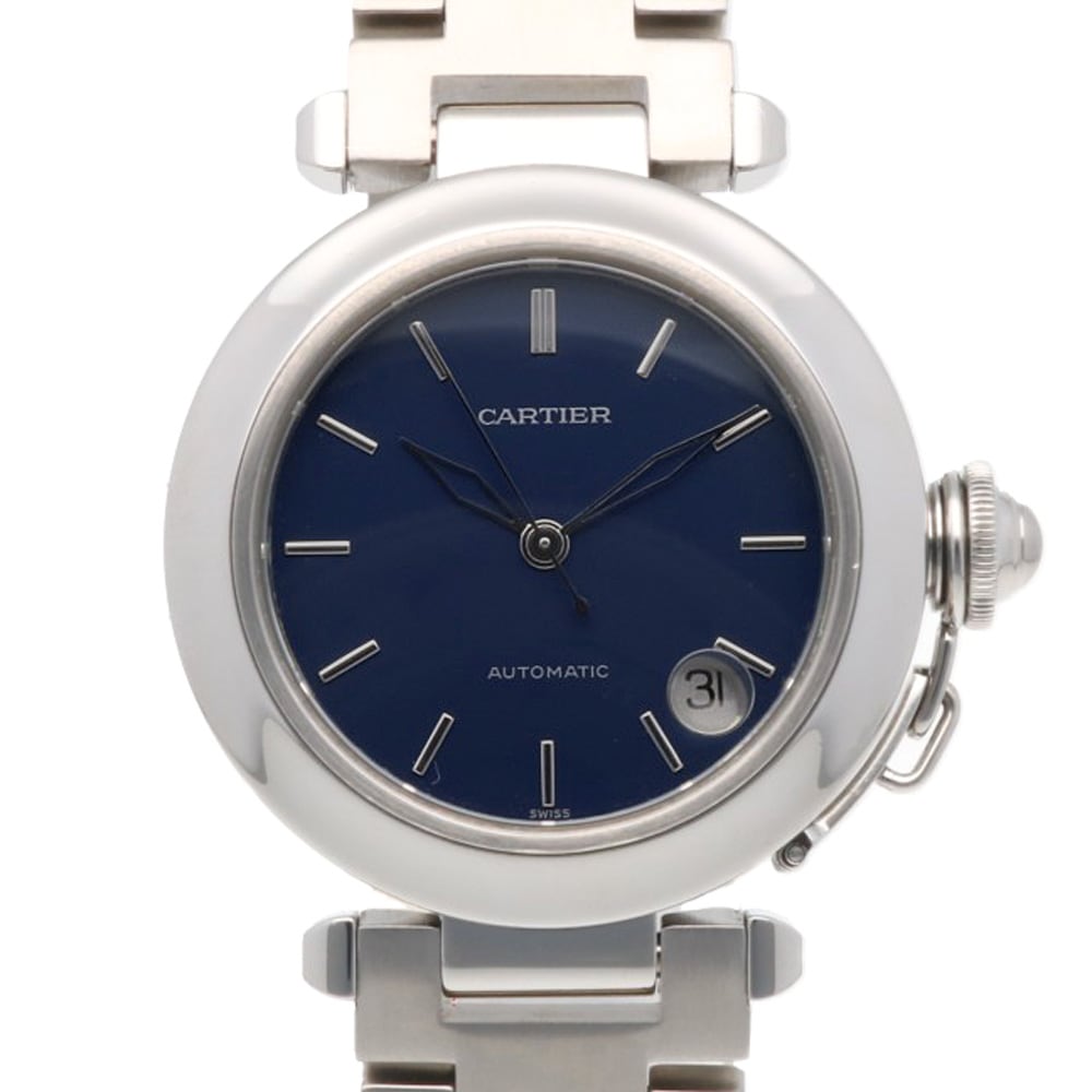 カルティエ パシャC 腕時計 ステンレススチール 2324 自動巻き オーバーホール済 磨き直し済 1年保証 CARTIER 中古 美品