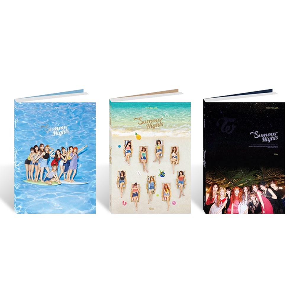 Twice - Summer nights / アルバム3種set / Photobook ver / アルバム + RANDOM Pre-order photocard set
