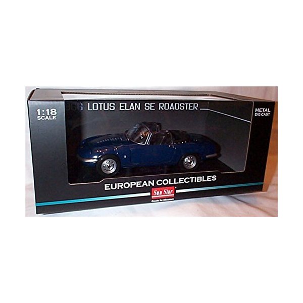 sunstar dark blue lotus elan SE roadster 1966 car 1.18 scale diecast model 並行輸入品