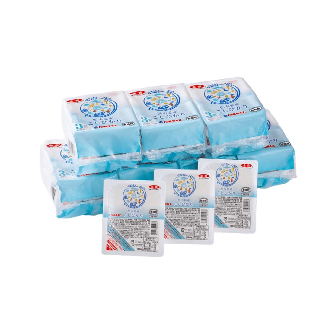 激安底値挑戦中 パールライス パックご飯 栃木県産コシヒカリ 180g×24個