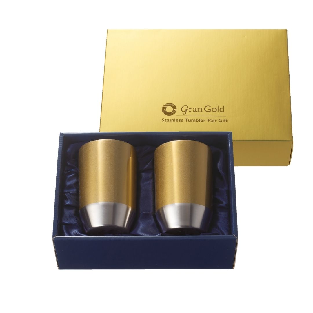 【24個】グランゴールド 真空タンブラーペアギフト ペアギフト ゴールド 保冷 保温 結婚祝い 敬老の日 記念品 上品ギフト 還暦祝い ノベルティ 粗品 景品 26,941円