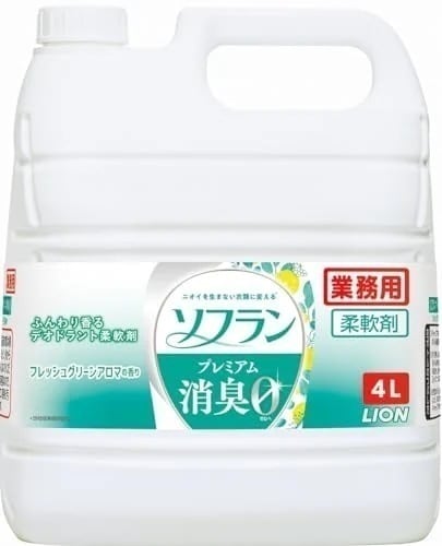 ソフラン プレミアム消臭 【業務用 大容量】 フレッシュグリーンアロマの香り 4L 詰め替え 液体 柔軟剤 部屋干し 抗菌 消臭