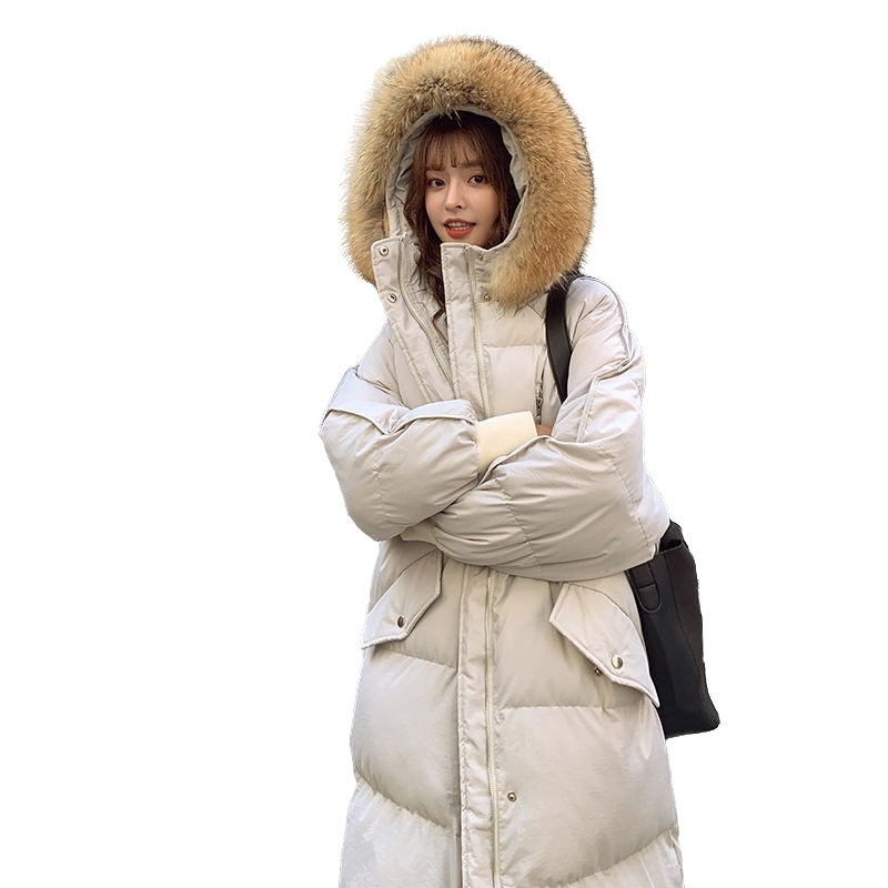 ロングダウン レディース ファー ジャケット ダウンコート 冬服 オーバーサイズ 中綿 韓国 冬服