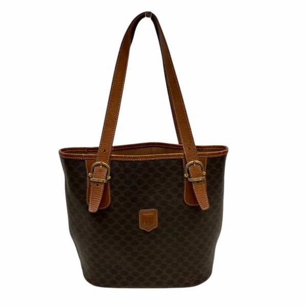 セリーヌ CELINE マカダム柄 ブラウン バッグ トートバッグ レディース 【中古】