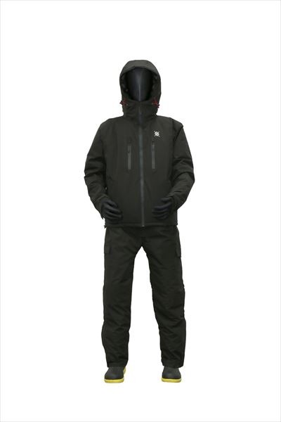 クロスファクター 防寒服アウター WBA2304 防水防寒ウィンター 透湿ストレッチスーツ上下セット ブラック 3L