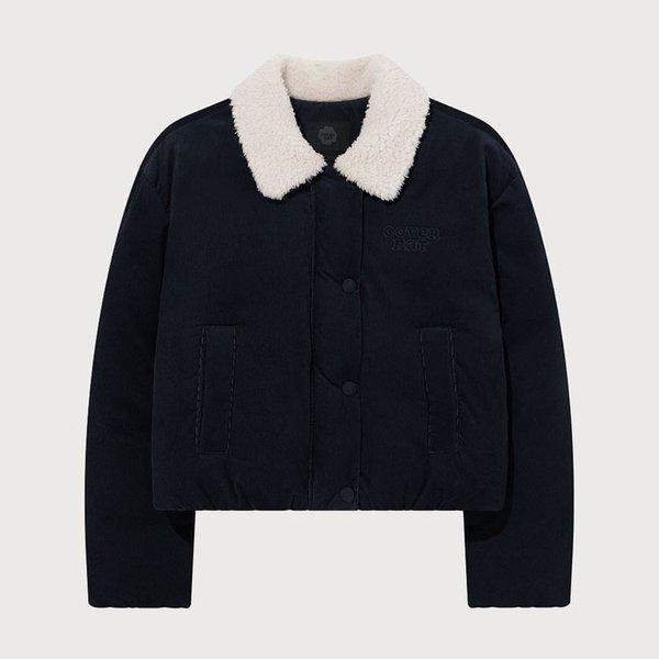 ウーマンカラーコーデュロイショートダウンジャケットCO2504DP75NA