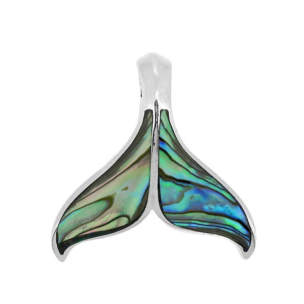 ホエールテール ペンダントトップ ペンダントヘッド(チェーンなし) 黒蝶貝 ハワイアン クジラ