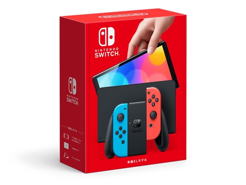 メガ割 新品 Nintendo Switch(有機ELモデル) Joy-Con(L) ネオンブルー/(R) ネオンレッド