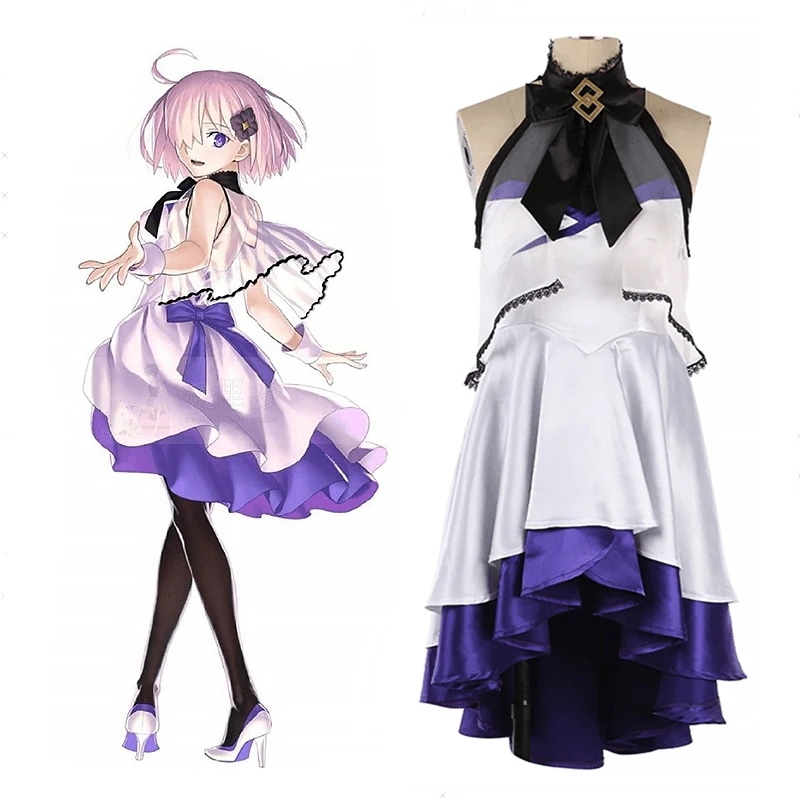 [今日は安い-出荷が早い]Fate/Grand Order WALTZ マシュキリエライト パーティードレス コスプレ衣装 コスチューム フェイト グランドオーダー FGO 演出服品質良い 店舗お勧め