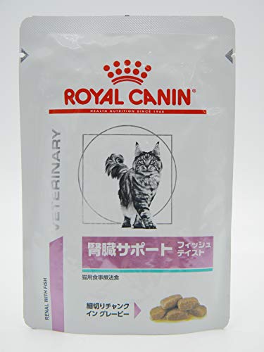 【療法食】 ロイヤルカナン キャットフード 腎臓サポート パウチ フィッシュテイスト 85グラム (x 24)