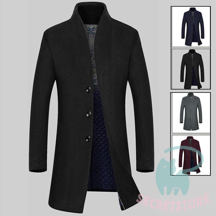 大好評 オーバーコート　メンズコート　コート　春秋冬　メンズ　スタンドカラー ゆったり　ロングコート　　ロング丈　トップス　アウター　定番　通勤