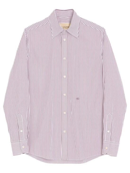 VALENTINO GARAVANI Men Short Shirts VABS81BMR 0QZ BURRO BORDEAUX