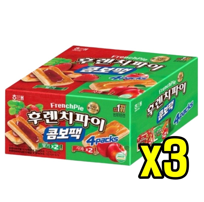 [2+1]フレンチパイ コンボパック768gX3個 リンゴ +イチゴ