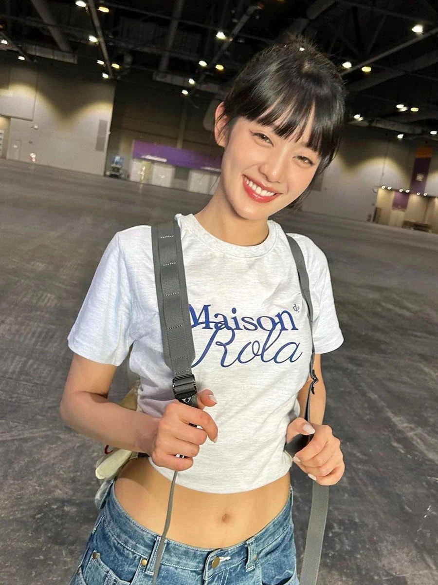 夏用レディースミニー半袖tシャツ見事な右肩ショートトップス 5,384円